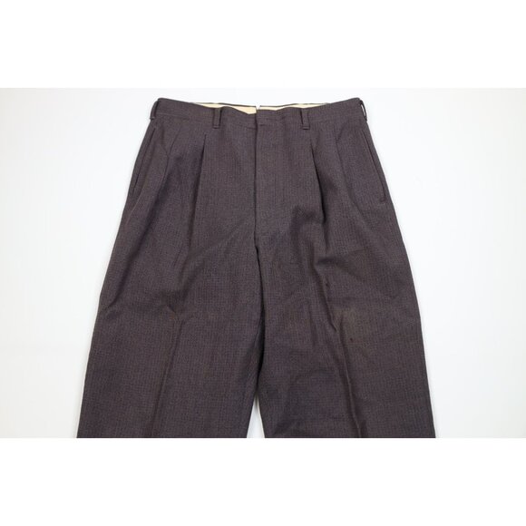 Vtg 50s 60s Rockabilly Mens 40R Distressed Heavy 2 Piece Wool Suit Wedding 30x28 - Picture 14 of 16